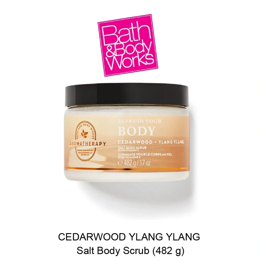 Bath & Body Works Aromatherapy Salt Body Scrub 17 oz With Vitamin E